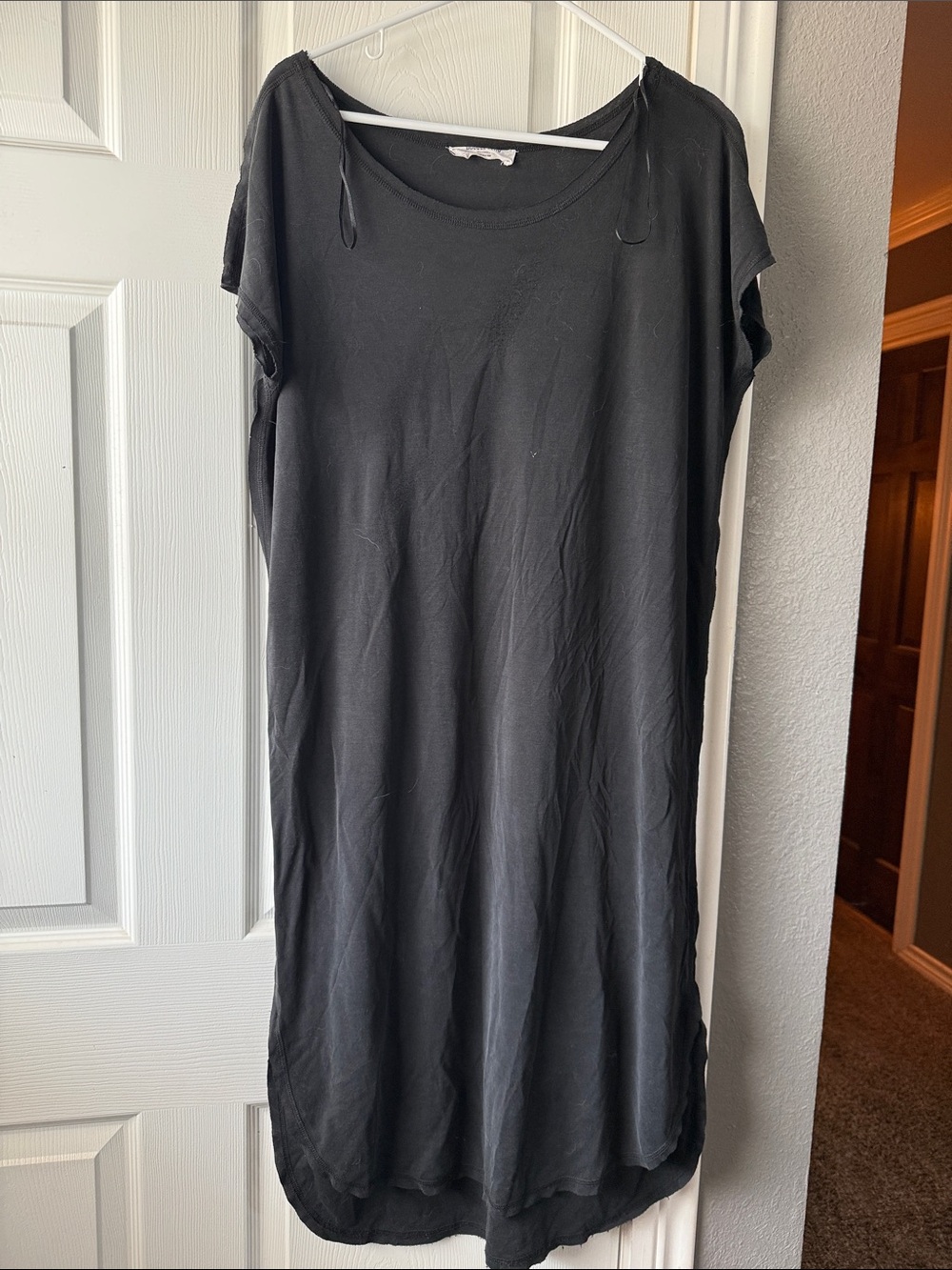 Women's Black Short-Sleeve dress